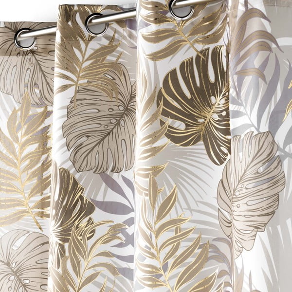 Сиво-златисто перде 140x260 cm Mogador – douceur d'intérieur-image-1