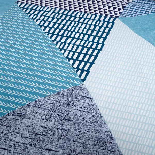 Тюркоазено двойно  спално бельо 200x200 cm Larsson Geo – Catherine Lansfield-image-4