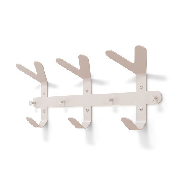 Кафяво-сива стоманена стенна закачалка 66 cm Frondo – Spinder Design