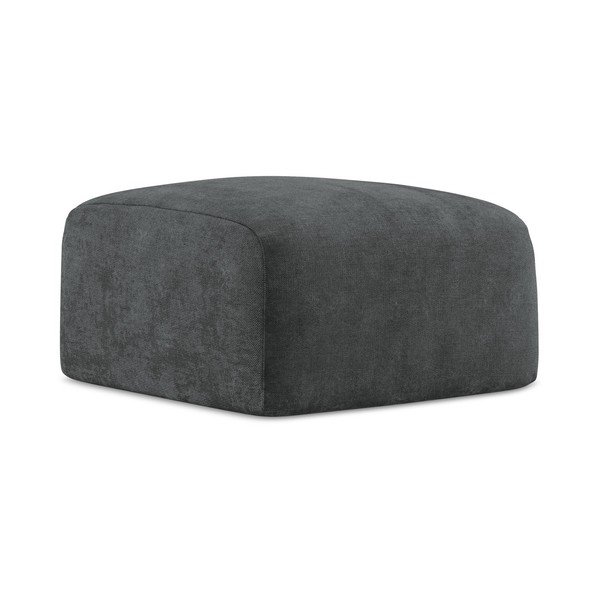 Тъмносива шенилова табуретка Leila – Makamii-image-3