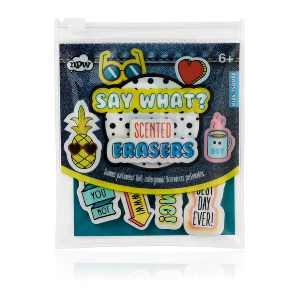 Sada 10 parfemovaných gum na papír NPW Erasers