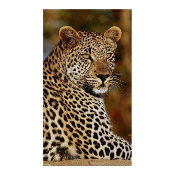 Плажна кърпа с леопардов принт, 100 x 180 cm - Good Morning