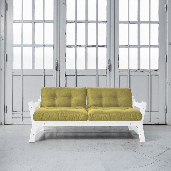 Rozkládací pohovka Karup Step White/Avocado Green-image-1