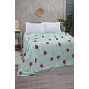 Памучно покривало за легло в цвят мента 170x230 cm Strawberry – Mila Home