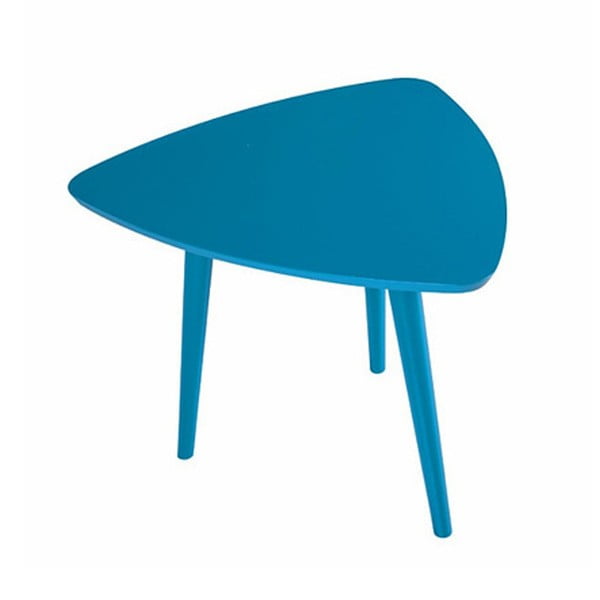 Modrý příruční stolek Durbas Style Trio