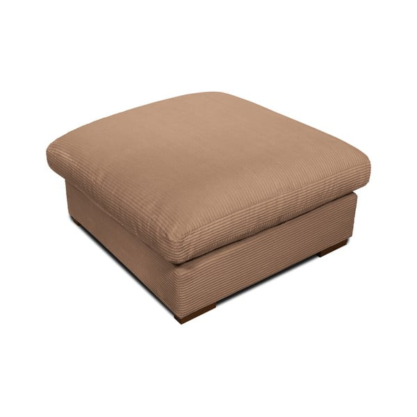 Светлокафява табуретка от велур Comfy - Scandic-image-3