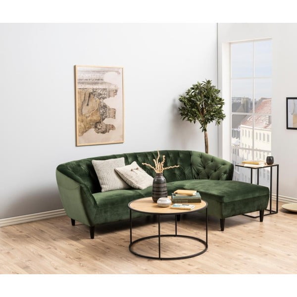 Черна кръгла маса за кафе ø 80 cm Seaford - Actona-image-1