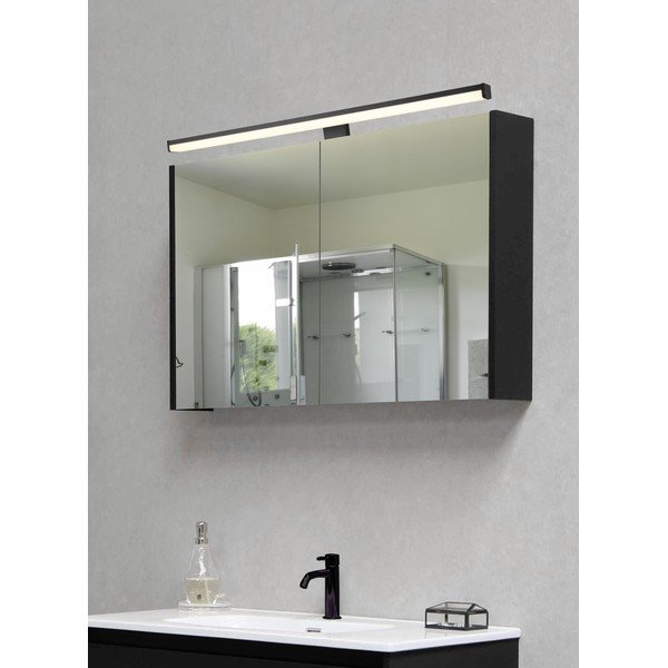 Матово черно LED осветление за стена (дължина 60 см) Lino - Trio-image-1