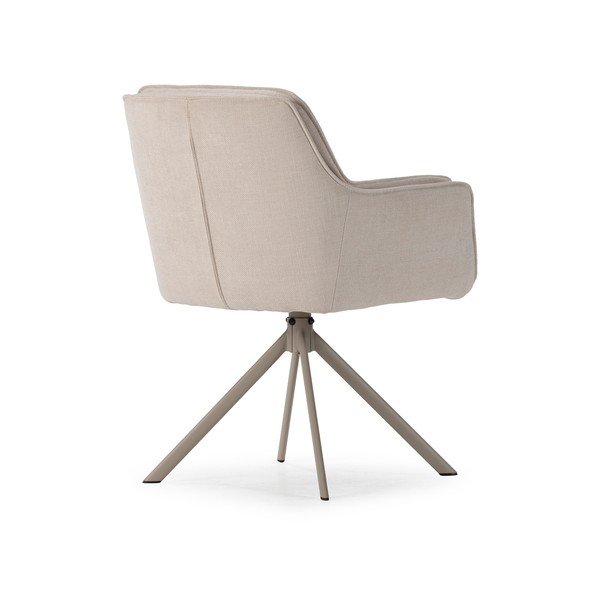 Бежови тапицирани трапезни столове в комплект 2 бр. Keiko – Marckeric-image-4