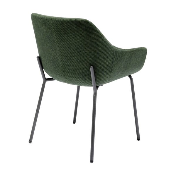 Комплект от 2 зелени кадифени стола с подлакътници Avignon - Kare Design-image-2