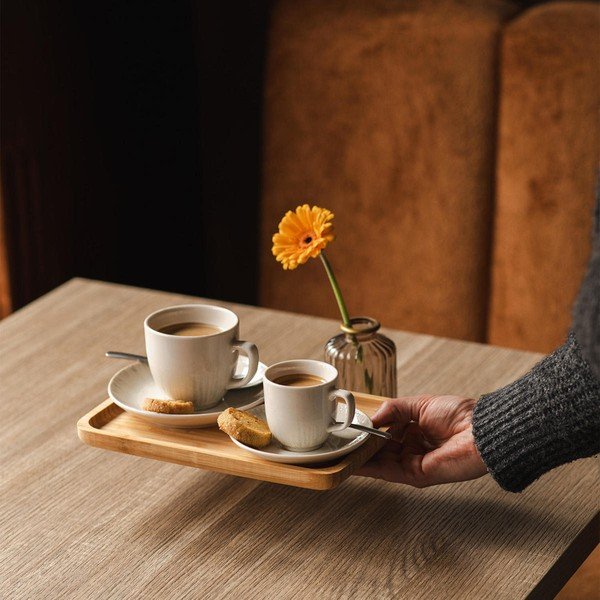 Светлосива порцеланова чинийка ø 14 cm Nuance – BonBistro-image-2