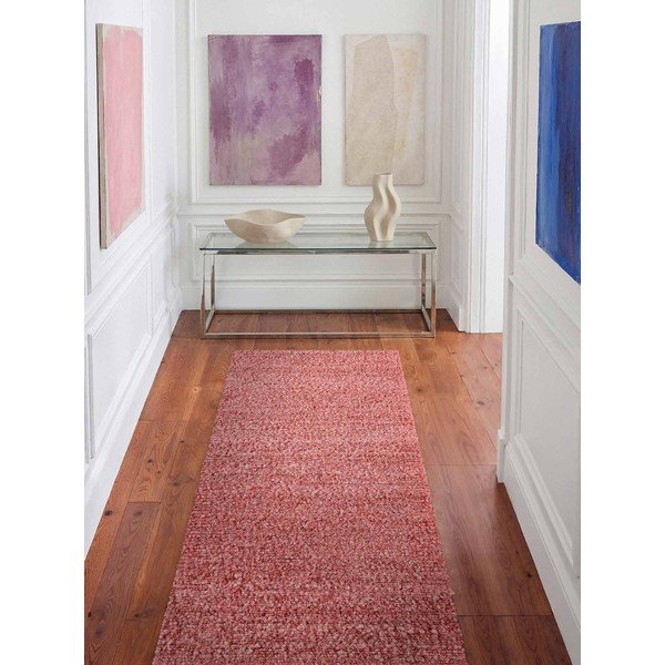 Тъмнорозова ръчно изработена пътека от букле 80x200 cm Notting Hill Portobello – Ted Baker-image-1