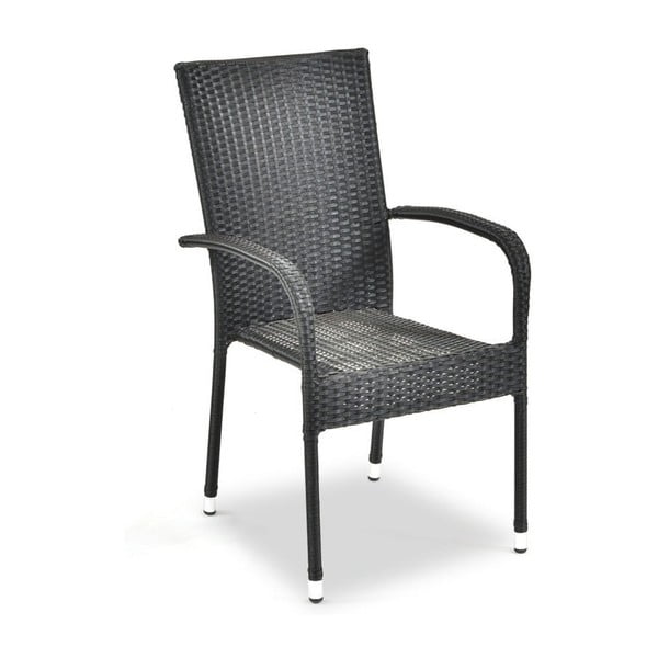 Черен градински стол от изкуствен ратан Paris - Bonami Essentials