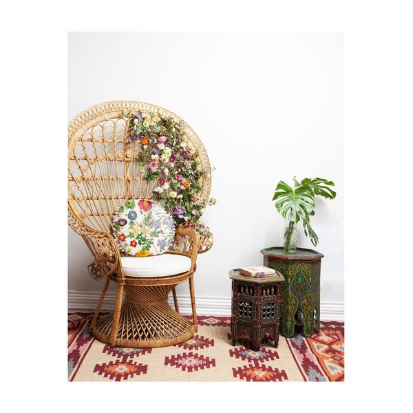 Двустранна възглавница Rose, ⌀ 45 cm - Madre Selva-image-1