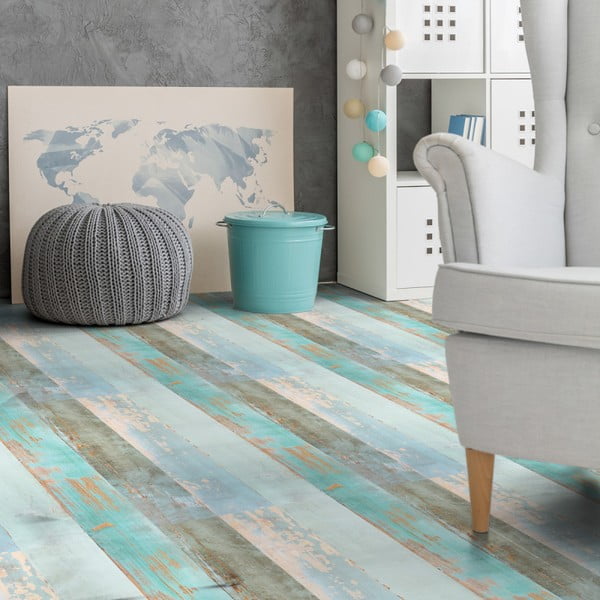 Стикер за под Ambiance Floor Sticker Parquet Floor Côte d'Opale, 90 x 60 cm-image-2