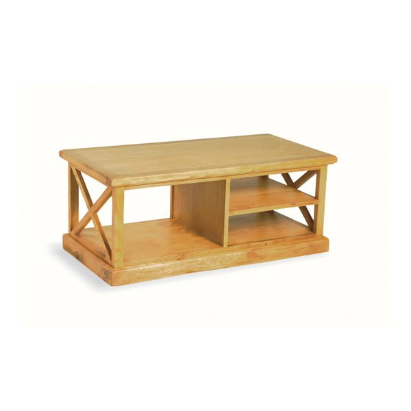 Konferenční stolek z dubového dřeva Bluebone Country, 110 x 45 cm