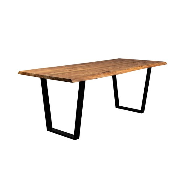 Маса за хранене с акациев плот 90x180 cm Aka - Dutchbone-image-2