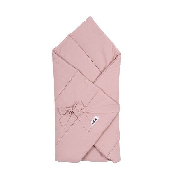 Розово памучно бебешко одеяло 75x75 cm - Malomi Kids