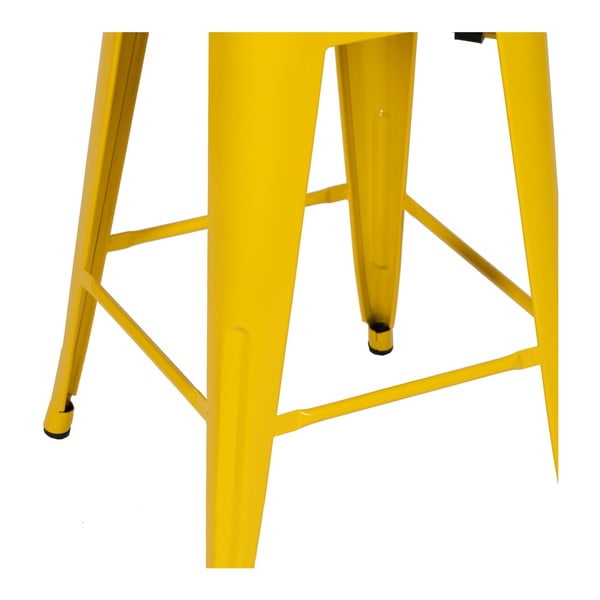 Жълти метални бар столове в комплект 2 бр. (височина на седалката 61 cm) – Ixia-image-4
