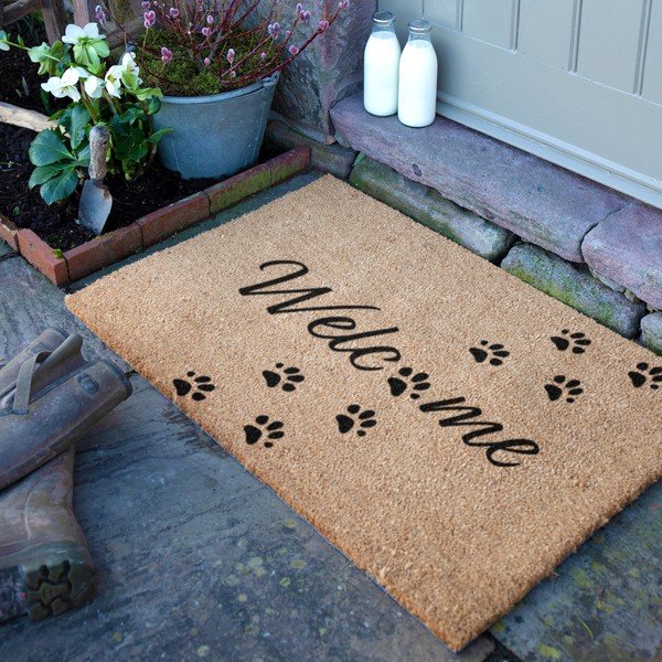 Изтривалка от кокосови влакна 60x90 cm Welcome Paws – Artsy Doormats-image-2