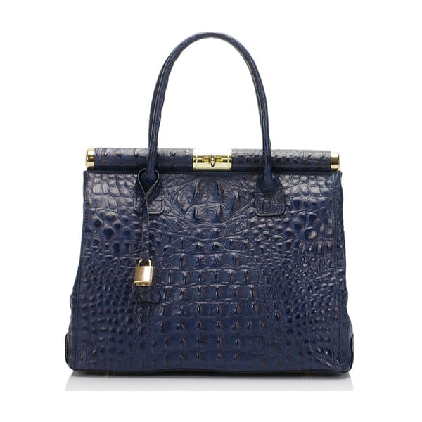 Синя кожена чанта Lantha - Lisa Minardi