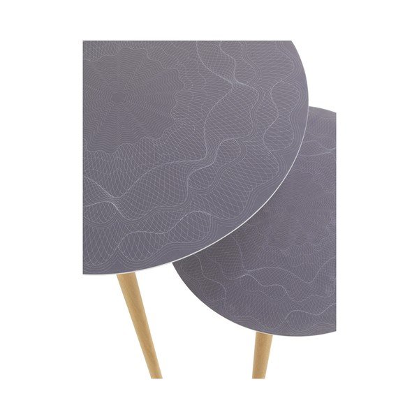 Комплект от 2 масички за кафе Nordic Style Grisso, ⌀ 60 cm - Geese-image-1