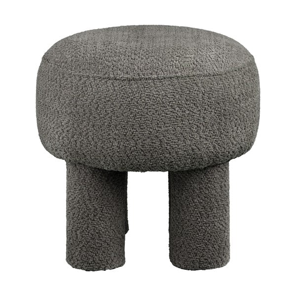 Тъмносива шенилова табуретка Canberra – House Nordic-image-2