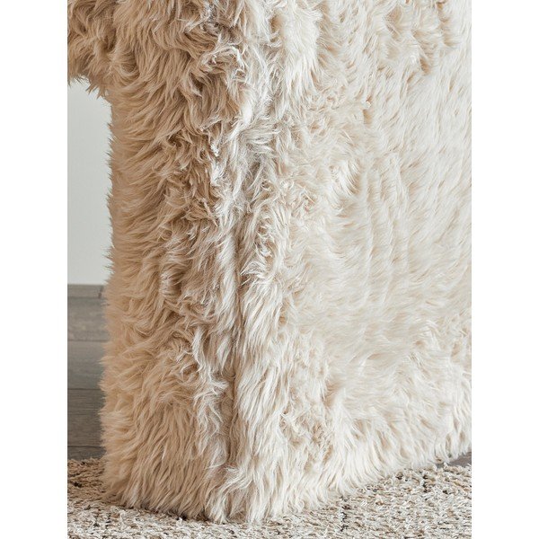 Бежова табуретка от изкуствен косъм Bobbie – Bloomingville-image-4