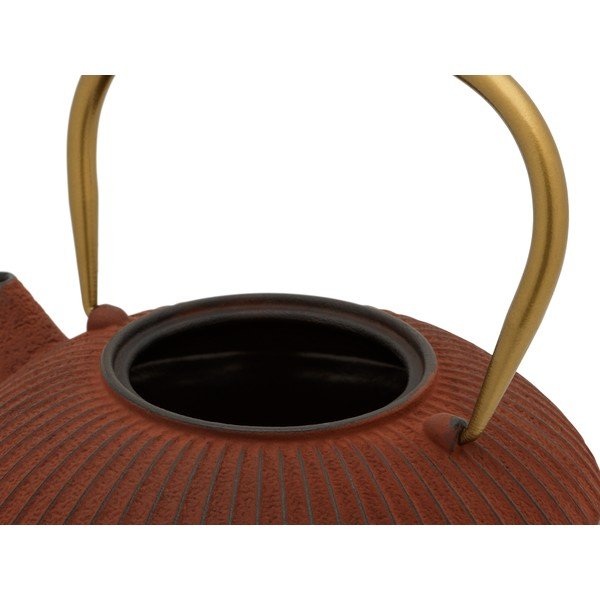 Светлочервен чугунен чайник 1,1 л Linhai - Bredemeijer-image-2