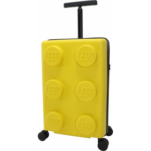 Жълт детски куфар за пътуване Signature - LEGO®