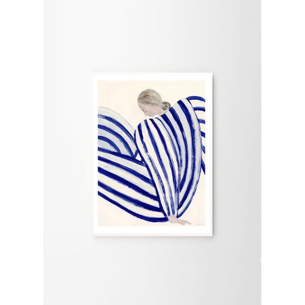 Постер 30x40 cm Blue Stripe at Concorde – Sofia Lind – The Poster Club-image-4