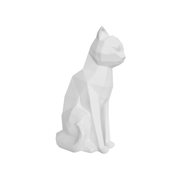 Матово бяла фигурка на котка, височина 29,5 cm Origami - PT LIVING