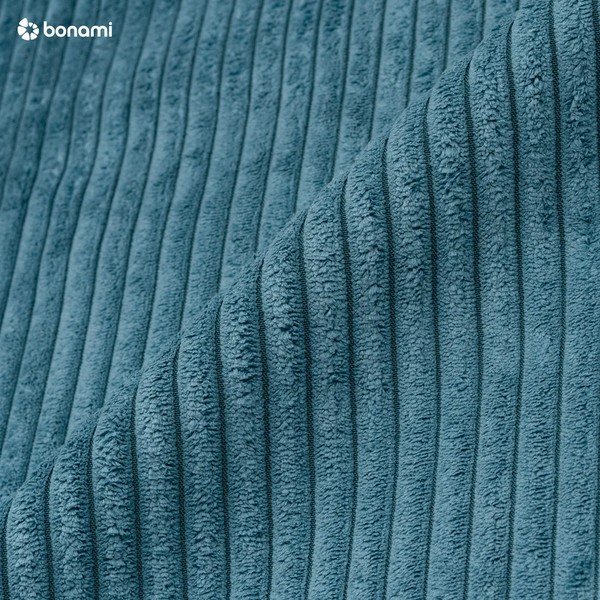 Модул за диван от син велур, централна част Nihad modular - Bobochic Paris-image-3