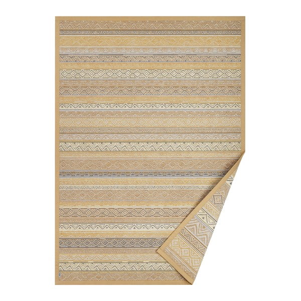 Светлокафяв шарен двустранен килим Ridala, 140 x 70 cm - Narma