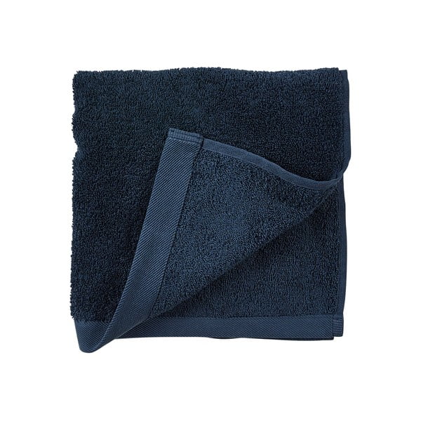 Синя хавлиена памучна кърпа Indigo, 100 x 50 cm Comfort Organic - Södahl