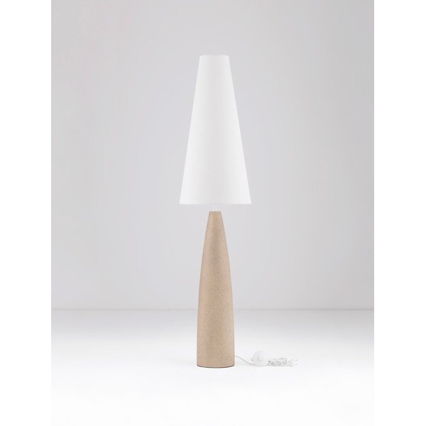 Бяла/кремава подова лампа (височина 130 cm) Mizu – Nova Luce-image-4