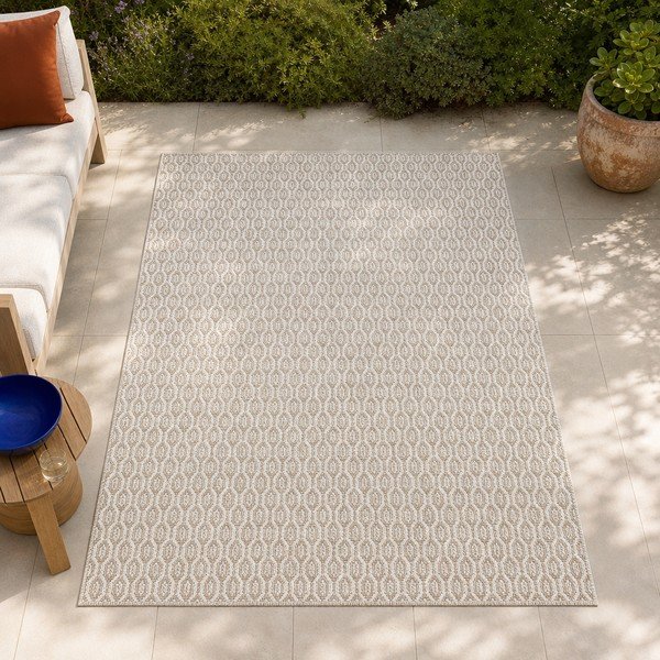 Сив килим за открито , 80 x 200 cm Coin - NORTHRUGS-image-1