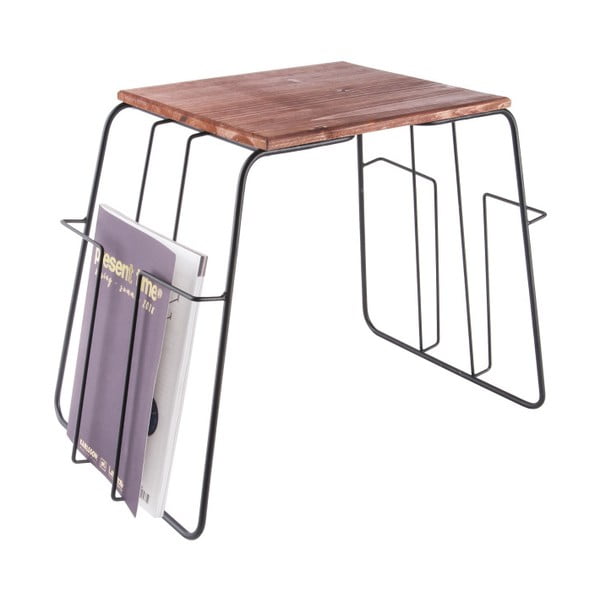 Odkládací stolek s možností uložení časopisů Leitmotiv Wired