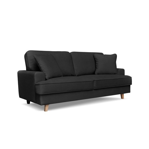 Černá pohovka pro tři Cosmopolitan design Madrid-image-1