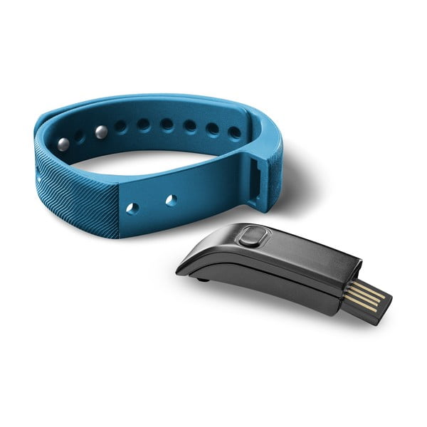 Bluetooth fitness náramek CellularLine EASYFIT, modro-černý-image-1