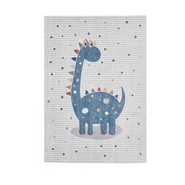 Детски килим в синьо и светлосиво 80x150 cm Vida Kids Dinosaur – Think Rugs