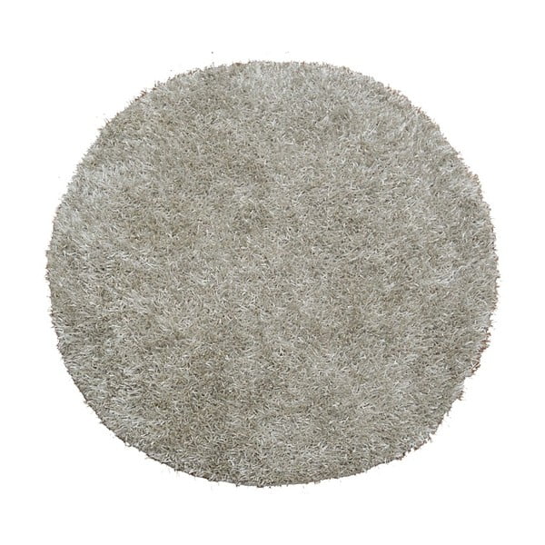 Ručně tuftovaný stříbrný koberec Funny, 100x100 cm