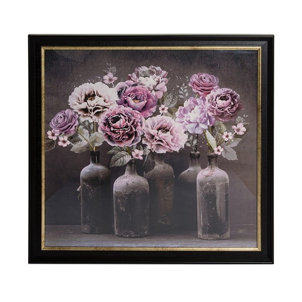 Obraz v rámu Graham & Brown Bloom Floral, 80 x 80 cm