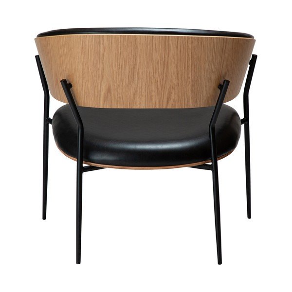 Черен стол от изкуствена кожа Crib – DAN-FORM Denmark-image-4