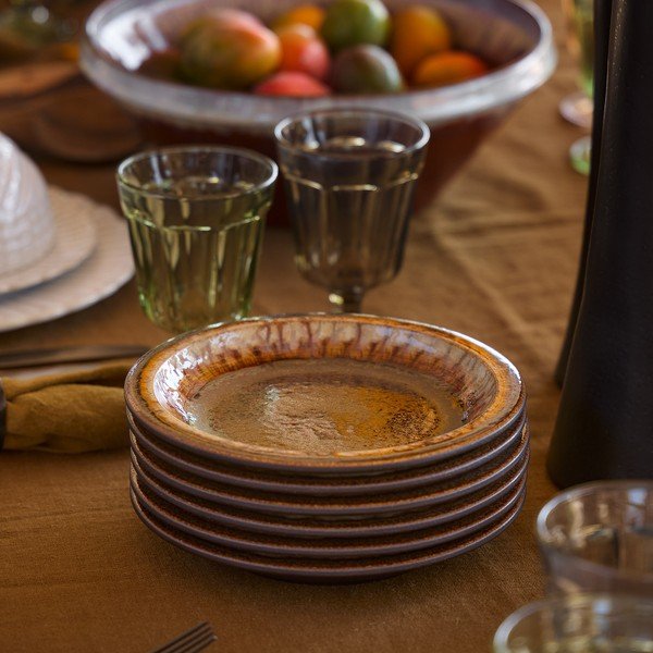 Кафява десертна глинена чиния ø 20 cm Poterie – Casafina-image-1