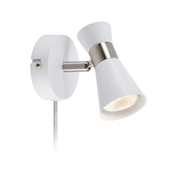 Бяла стенна лампа (дължина 12 см) Folie - Markslöjd