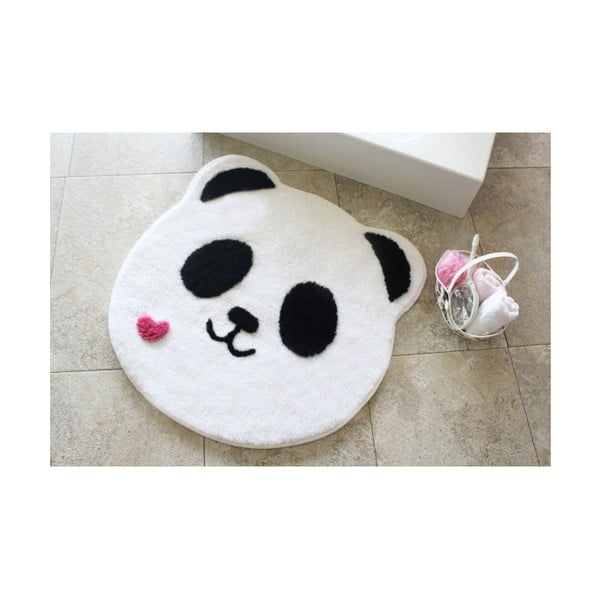 Koupelnová předložka Panda Shape, ⌀ 90 cm
