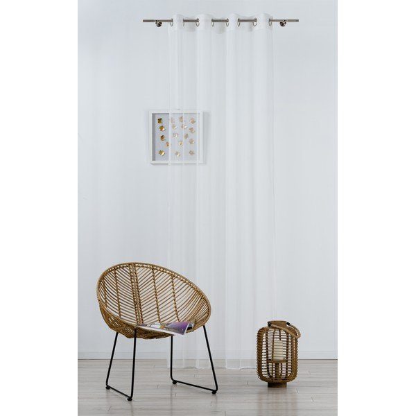 Бяла завеса 140x245 cm Miko - Mendola Fabrics-image-1