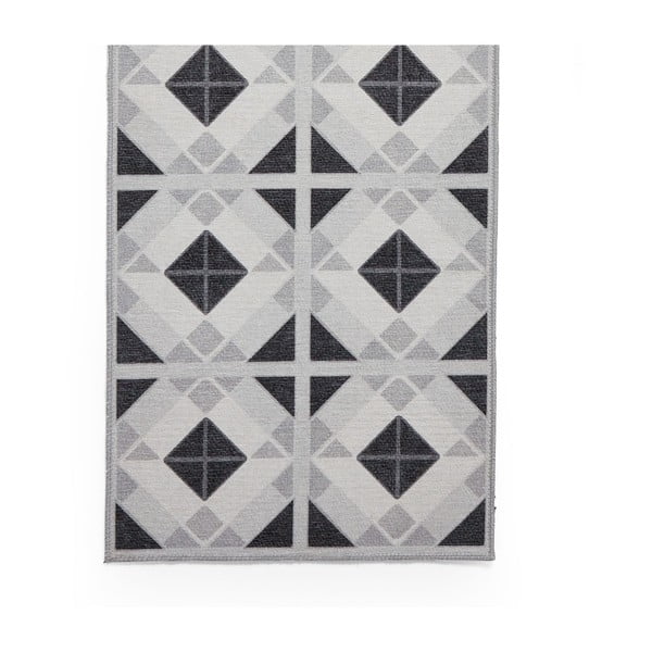 Светлосива/тъмносива пътека подходяща за пране 76x230 cm Victoria Light – Think Rugs-image-4