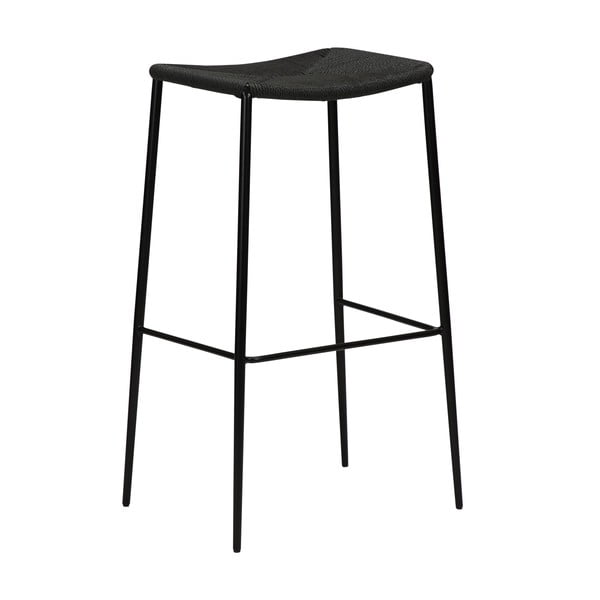 Черен бар стол , височина 78 cm Stiletto - DAN-FORM Denmark